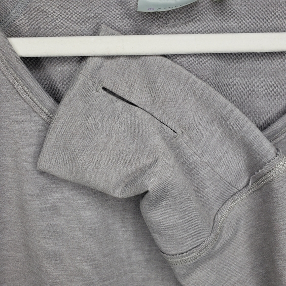 Athleta Hi Low Curved Hem Super Soft Raglan Long Sleeve Crew Neck Top 2X Plus - Picture 3 of 9